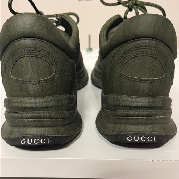Gucci Dark Green Athletic Shoes - Picture 3 of 12